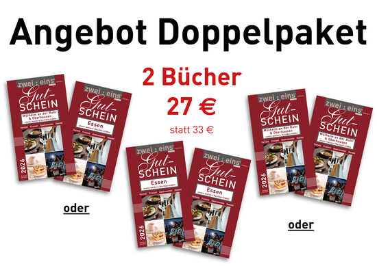 Doppelpaket Gutscheinbücher 2026